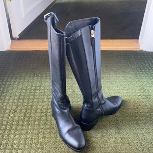 Leather riding boots